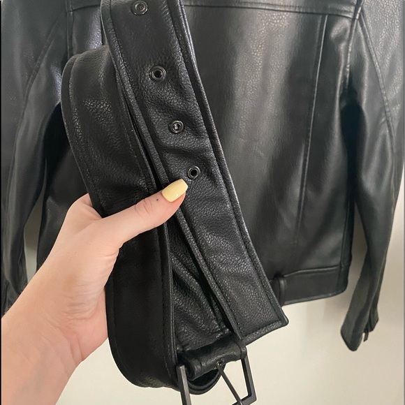NWOT Oak & Fort/ Veg Leather Moto Jacket - Picture 8 of 8